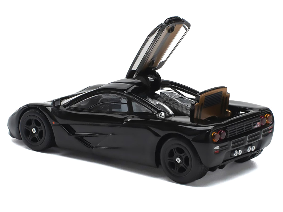 McLaren F1 Jet Black 1/64 Diecast Model Car
