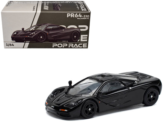 McLaren F1 Jet Black 1/64 Diecast Model Car