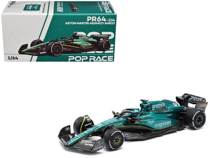 Aston Martin AMR23 #18 Lance Stroll "Formula One F1 World Championship" (2023) 1/64 Diecast Model Car