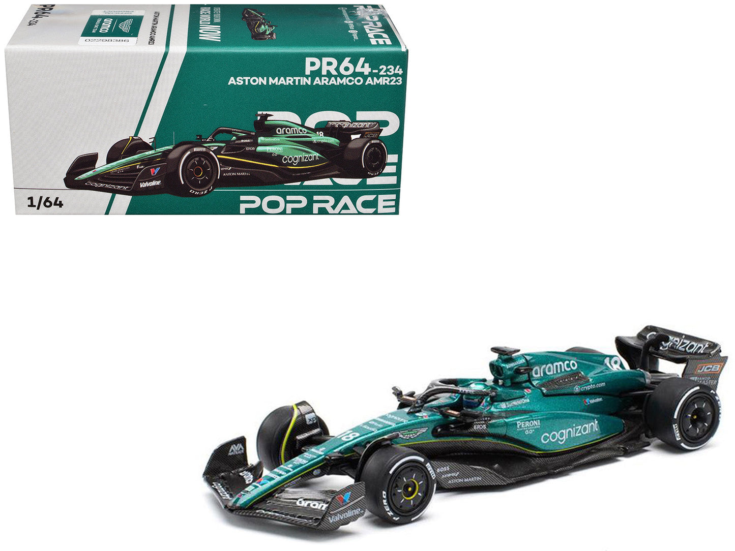 Aston Martin AMR23 #18 Lance Stroll "Formula One F1 World Championship" (2023) 1/64 Diecast Model Car