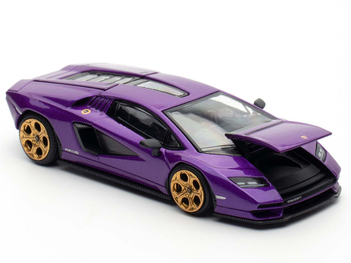 Lamborghini Countach LPI 800-4 Viola Pasifae Purple Metallic "Hong Kong Toycar Salon 2025" 1/64 Diecast Model Car