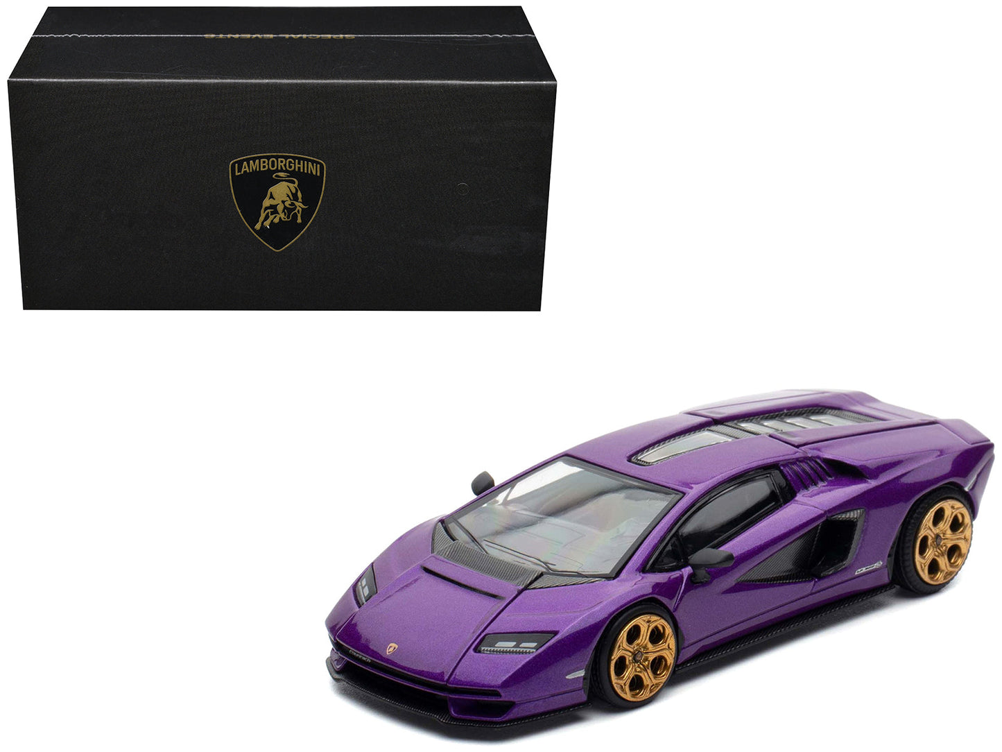 Lamborghini Countach LPI 800-4 Viola Pasifae Purple Metallic "Hong Kong Toycar Salon 2025" 1/64 Diecast Model Car
