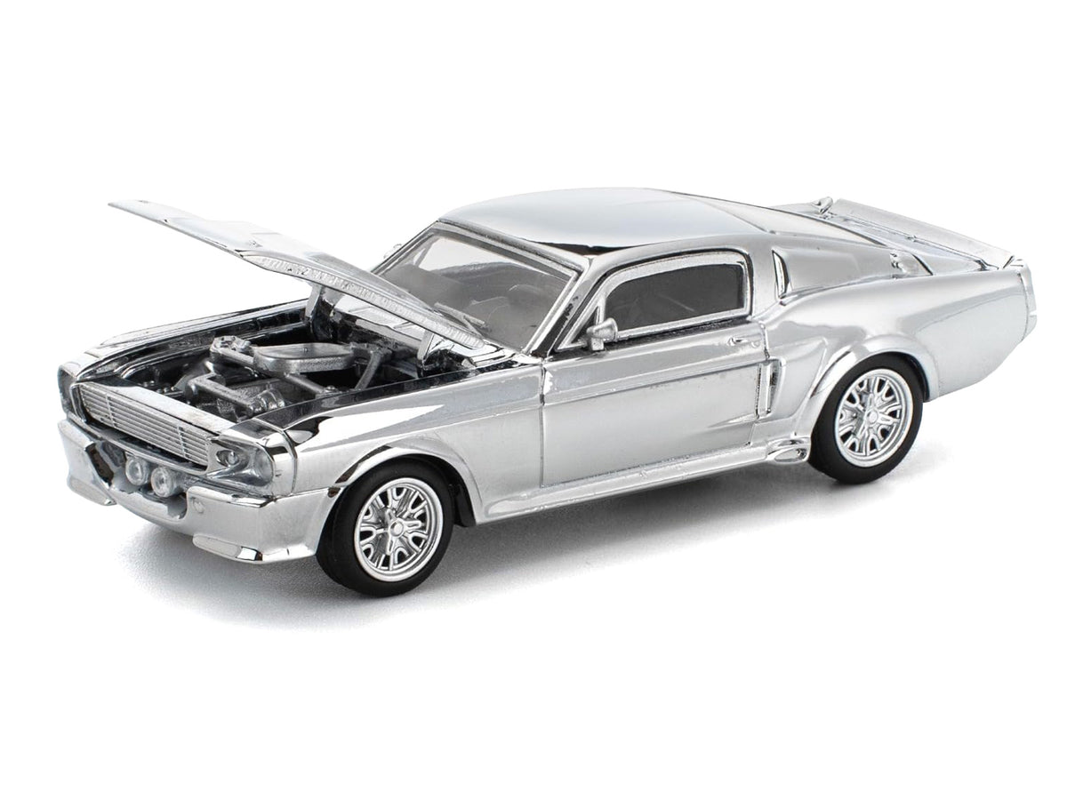Shelby Mustang GT500 Silver Chrome 1/64 Diecast Model Car