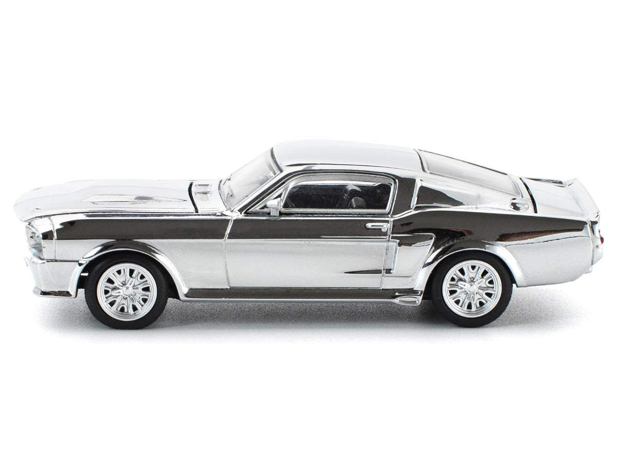 Shelby Mustang GT500 Silver Chrome 1/64 Diecast Model Car