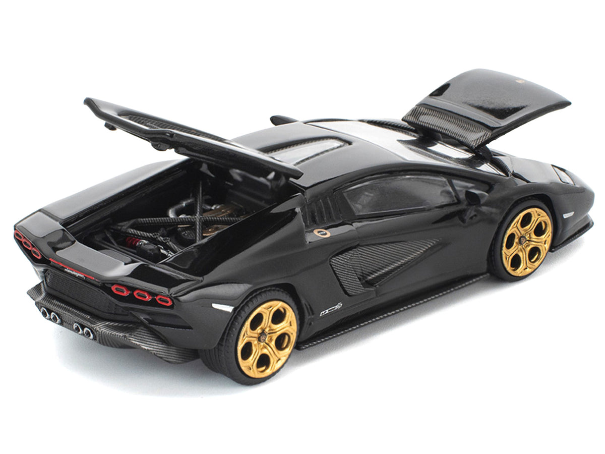 Lamborghini Countach LPI 800-4 Deep Black 1/64 Diecast Model Car
