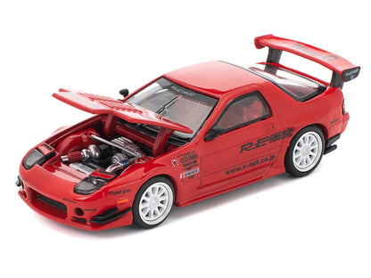 Mazda RX7 (FC3S) RE Amemiya RHD (Right Hand Drive) Red Metallic 1/64 Diecast Model Car