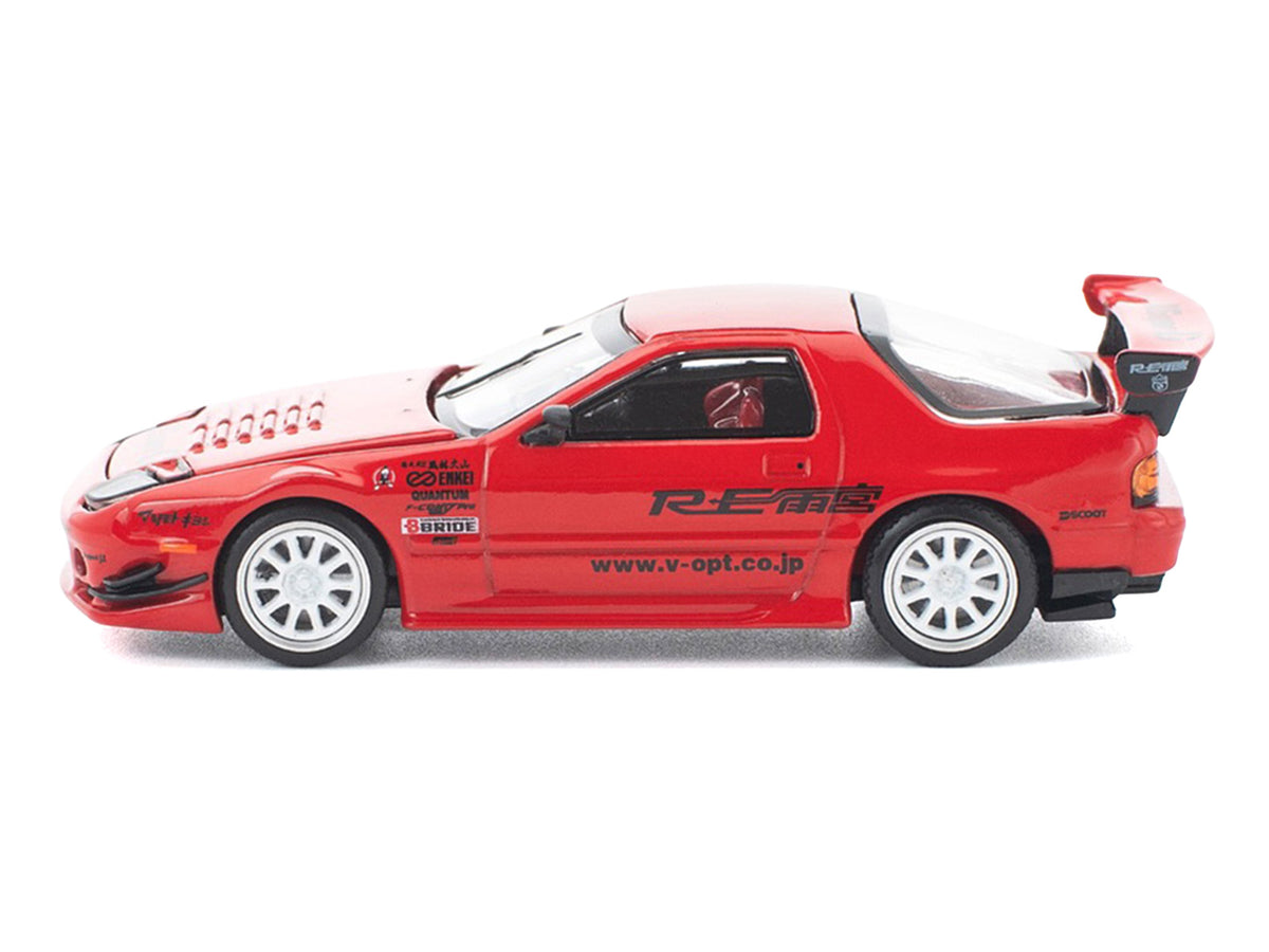 Mazda RX7 (FC3S) RE Amemiya RHD (Right Hand Drive) Red Metallic 1/64 Diecast Model Car