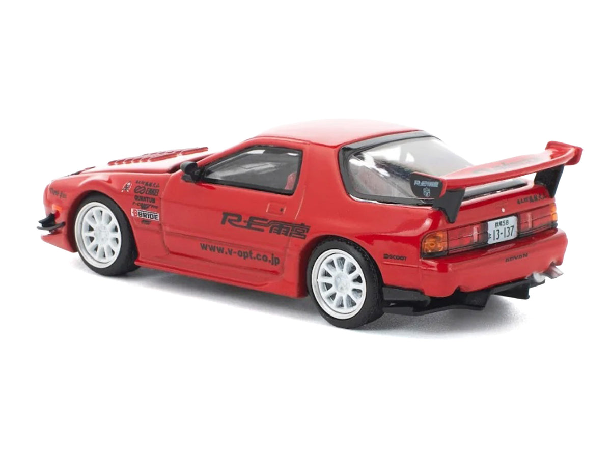 Mazda RX7 (FC3S) RE Amemiya RHD (Right Hand Drive) Red Metallic 1/64 Diecast Model Car