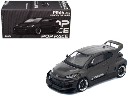 Toyota "Pandem" GR Yaris RHD (Right Hand Drive) Carbon Fiber 1/64 Diecast Model Car