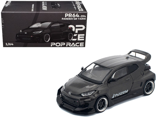 Toyota "Pandem" GR Yaris RHD (Right Hand Drive) Carbon Fiber 1/64 Diecast Model Car