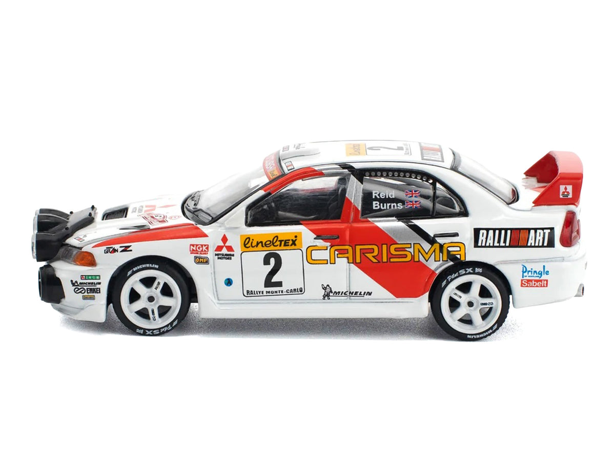 Mitsubishi Lancer Evolution IV RHD (Right Hand Drive) #2 Richard Burns - Robert Reid "Monte Carlo Rally" (1998) 1/64 Diecast Model Car