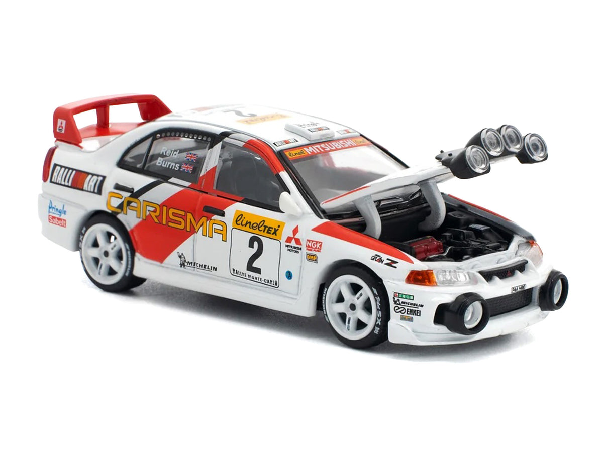 Mitsubishi Lancer Evolution IV RHD (Right Hand Drive) #2 Richard Burns - Robert Reid "Monte Carlo Rally" (1998) 1/64 Diecast Model Car