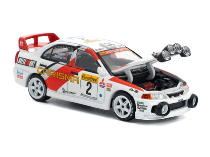 Mitsubishi Lancer Evolution IV RHD (Right Hand Drive) #2 Richard Burns - Robert Reid "Monte Carlo Rally" (1998) 1/64 Diecast Model Car