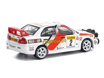 Mitsubishi Lancer Evolution IV RHD (Right Hand Drive) #2 Richard Burns - Robert Reid "Monte Carlo Rally" (1998) 1/64 Diecast Model Car