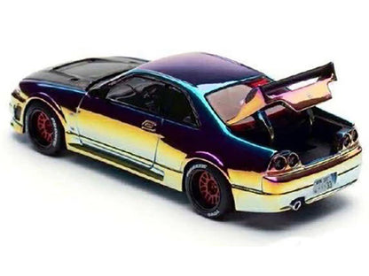 Skyline GT-R (R33) RHD (Right Hand Drive) Chameleon Chrome with Carbon Hood "APA XPO 2025 Exclusive" 1/64 Diecast Model Car