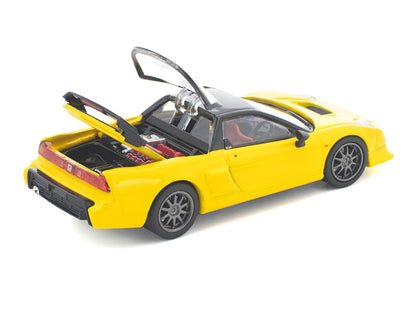 Honda NSX-R RHD (Right Hand Drive) Custom Yellow with Black Top 1/64 Diecast Model Car