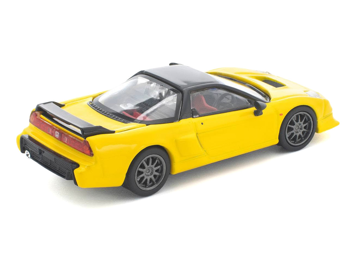 Honda NSX-R RHD (Right Hand Drive) Custom Yellow with Black Top 1/64 Diecast Model Car