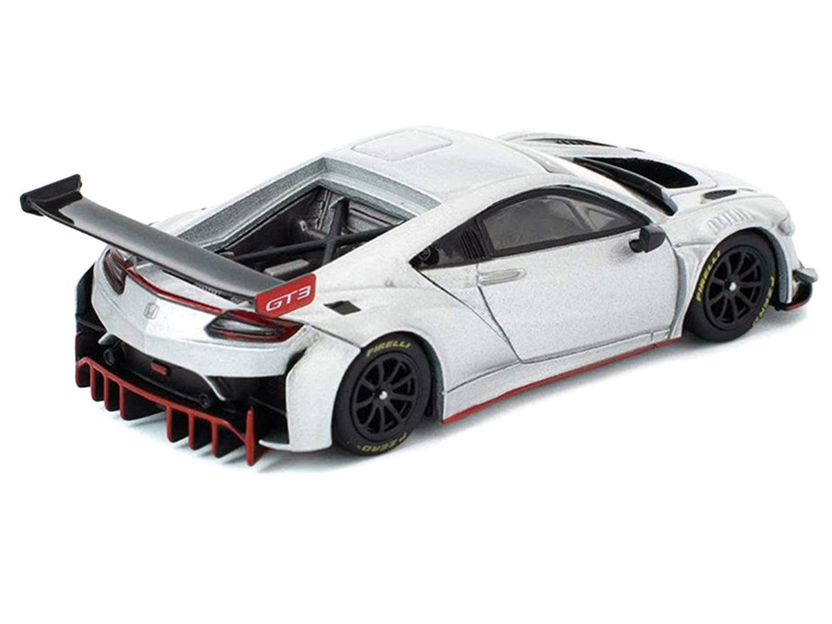 Honda NSX GT3 EVO22 Silver Metallic "Brazilian Event Exclusive" 1/64 Diecast Model Car