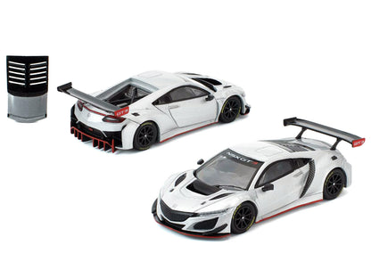 Honda NSX GT3 EVO22 Silver Metallic "Brazilian Event Exclusive" 1/64 Diecast Model Car