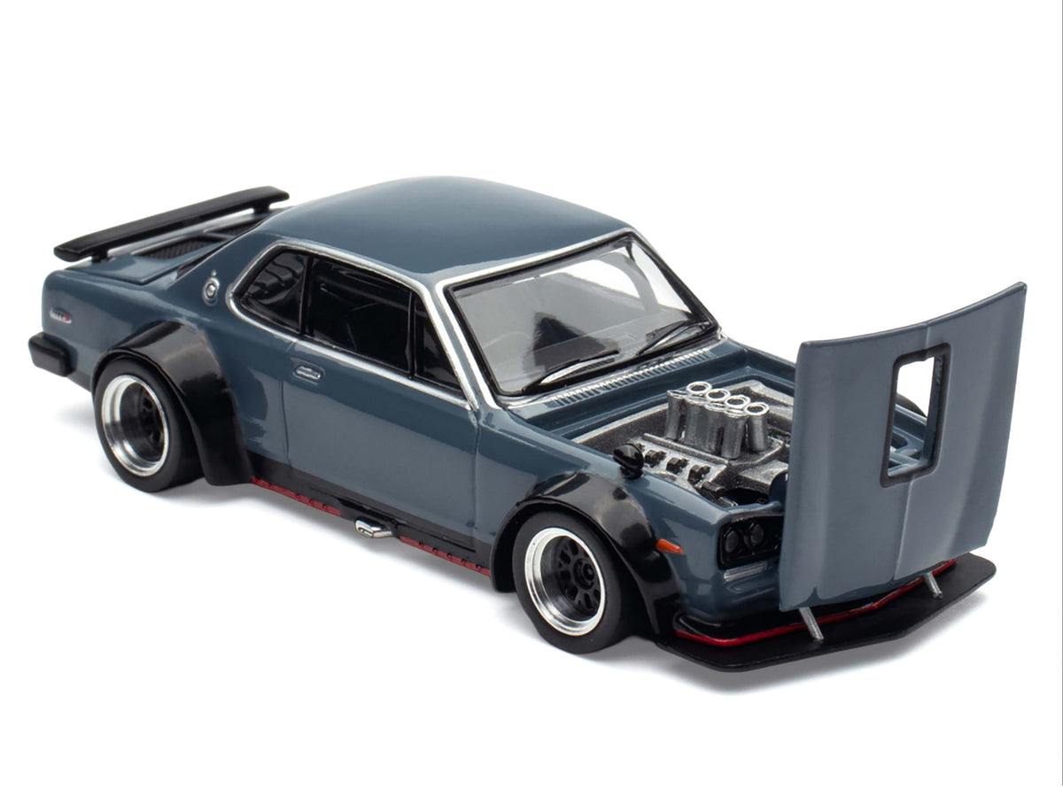 Skyline GT-R V8 Drift "Hakosuka" RHD (Right Hand Drive) Gray "Tokyo Auto Salon Hong Kong 2025" Special Edition 1/64 Diecast Model Car
