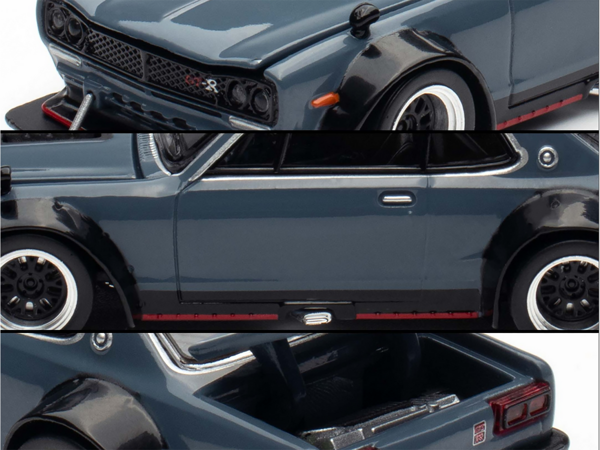 Skyline GT-R V8 Drift "Hakosuka" RHD (Right Hand Drive) Gray "Tokyo Auto Salon Hong Kong 2025" Special Edition 1/64 Diecast Model Car