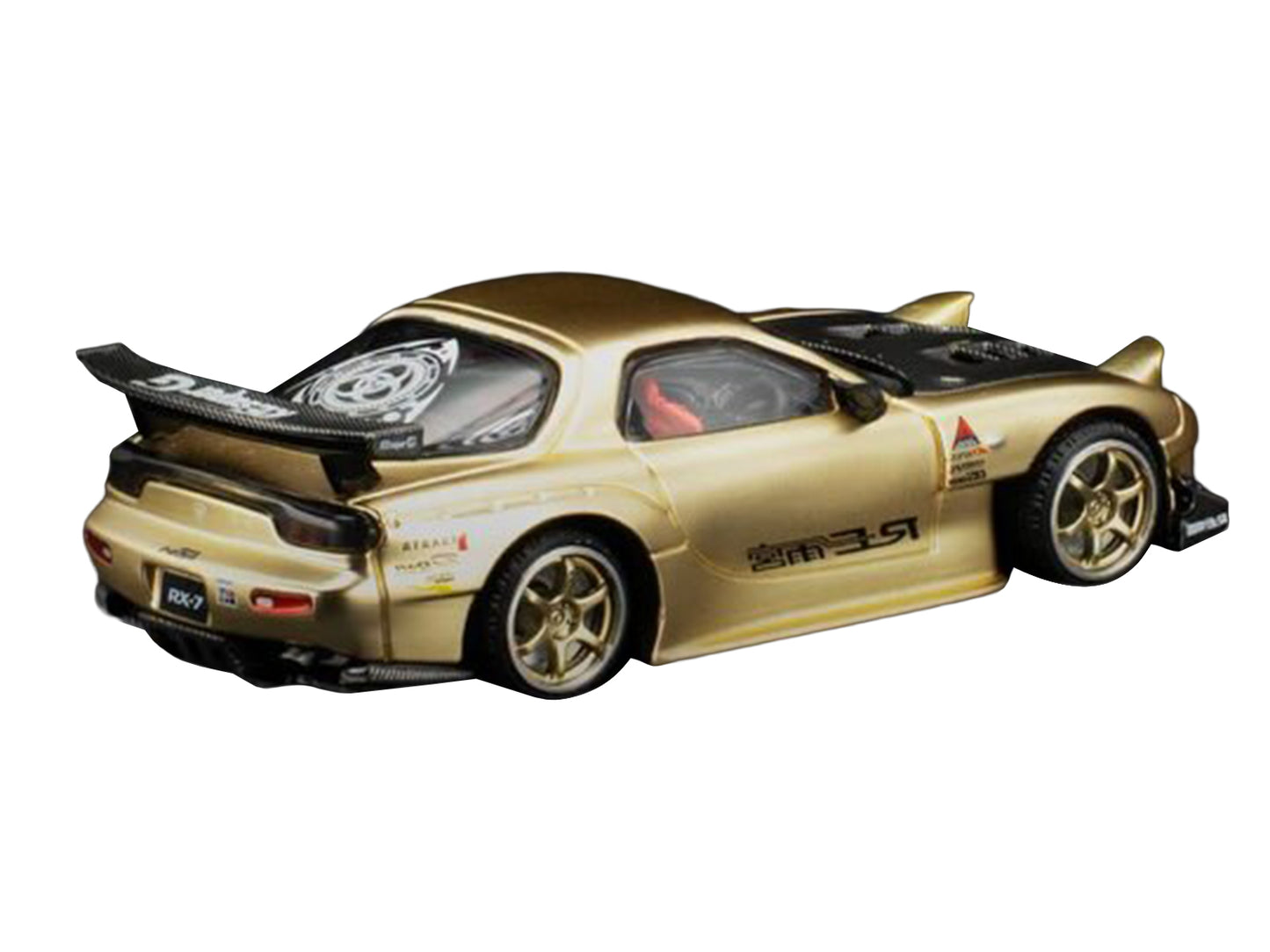 Mazda RX7 (FD3S) RE Amemiya RHD (Right Hand Drive) Gold Metallic with Carbon Hood "Thailand Diecast Expo 2026" 1/64 Diecast Model Car