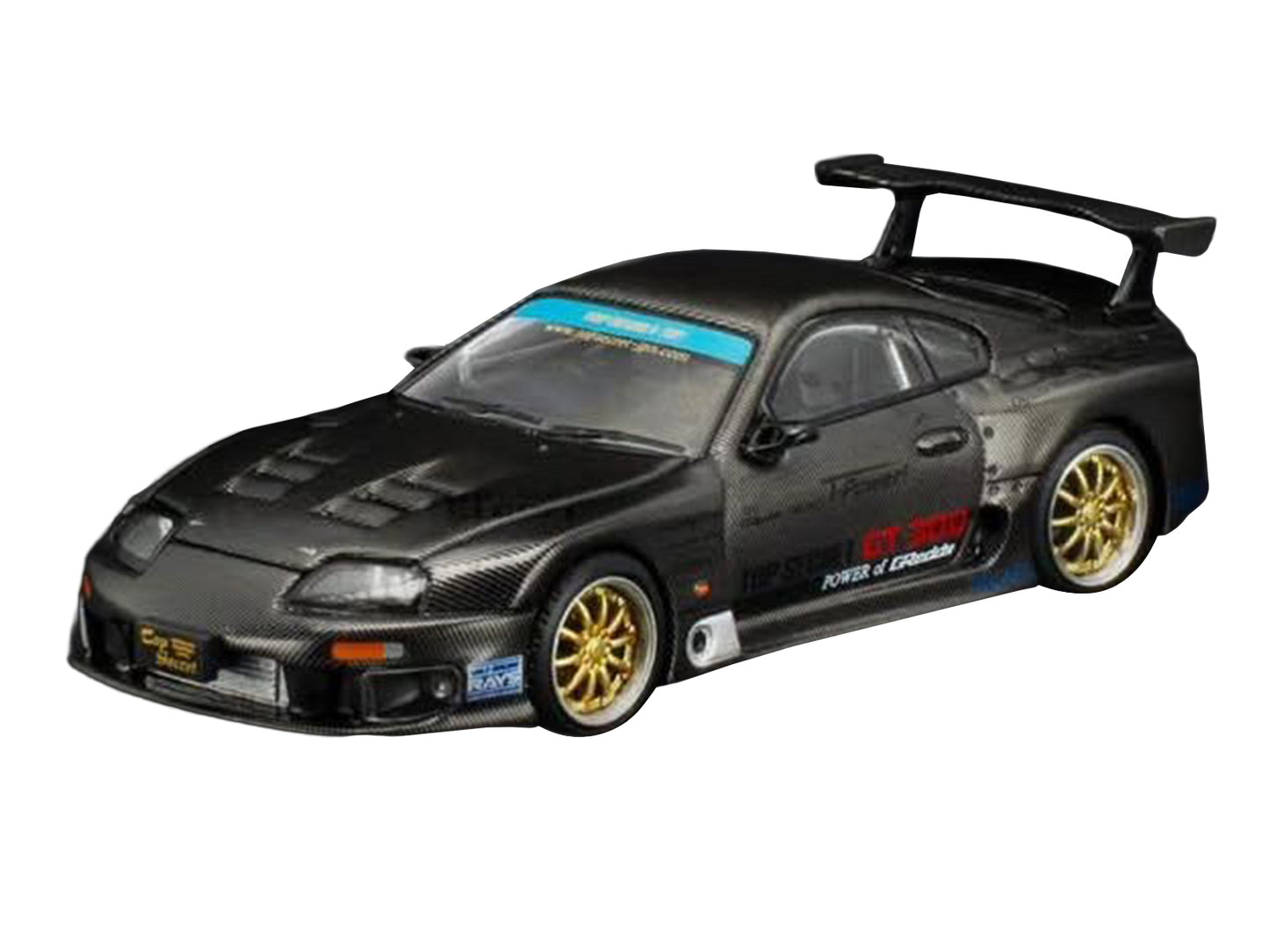 Toyota Supra "Top Secret" GT300 RHD (Right Hand Drive) Black Carbon "Thailand Diecast Expo 2026" 1/64 Diecast Model Car