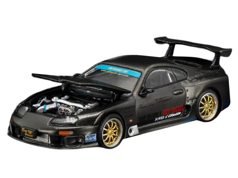 Toyota Supra "Top Secret" GT300 RHD (Right Hand Drive) Black Carbon "Thailand Diecast Expo 2026" 1/64 Diecast Model Car