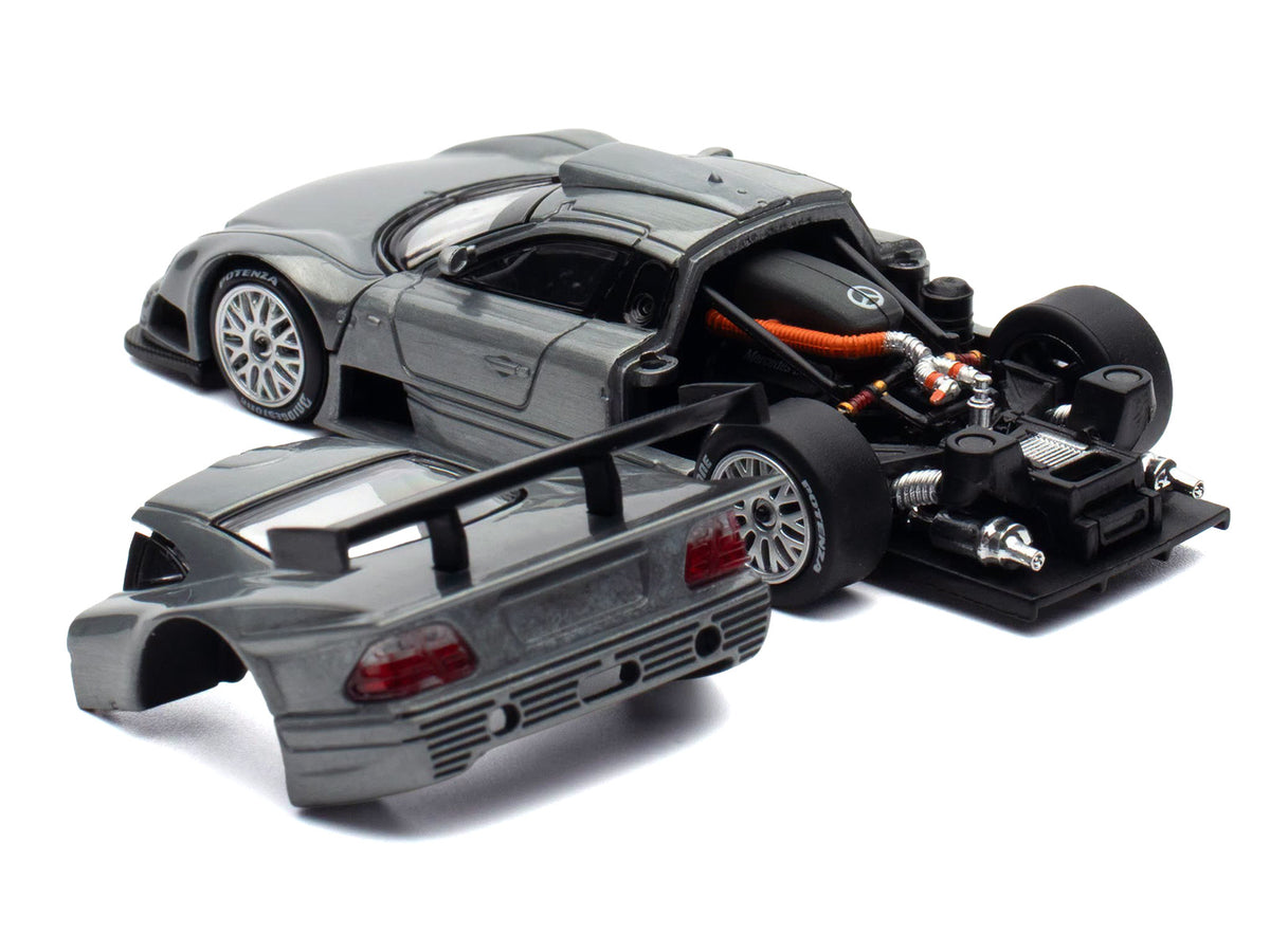 Mercedes-Benz CLK GTR Raw Metal 1/64 Diecast Model Car