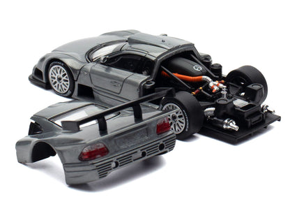 Mercedes-Benz CLK GTR Raw Metal 1/64 Diecast Model Car