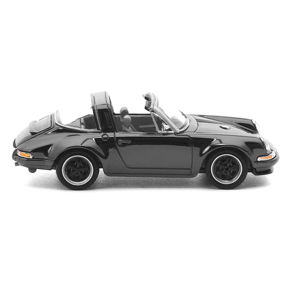 Singer Targa Dark Chrome "The Dark Chrome Series" 1/64 Diecast Model Car