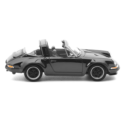 Singer Targa Dark Chrome "The Dark Chrome Series" 1/64 Diecast Model Car