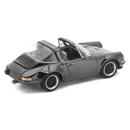 Singer Targa Dark Chrome "The Dark Chrome Series" 1/64 Diecast Model Car