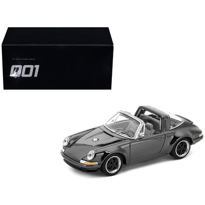 Singer Targa Dark Chrome "The Dark Chrome Series" 1/64 Diecast Model Car
