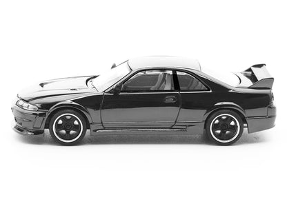 GTR R33 400R RHD (Right Hand Drive) Dark Chrome "The Dark Chrome Series" 1/64 Diecast Model Car