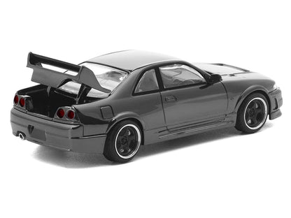 GTR R33 400R RHD (Right Hand Drive) Dark Chrome "The Dark Chrome Series" 1/64 Diecast Model Car
