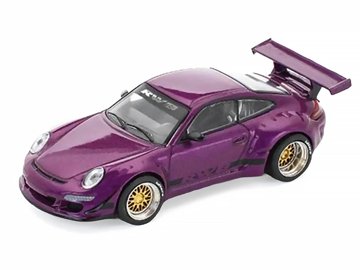 RWB 997 Purple Metallic with Black Stripes 1/64 Diecast Model Car
