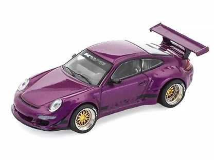 RWB 997 Purple Metallic with Black Stripes 1/64 Diecast Model Car