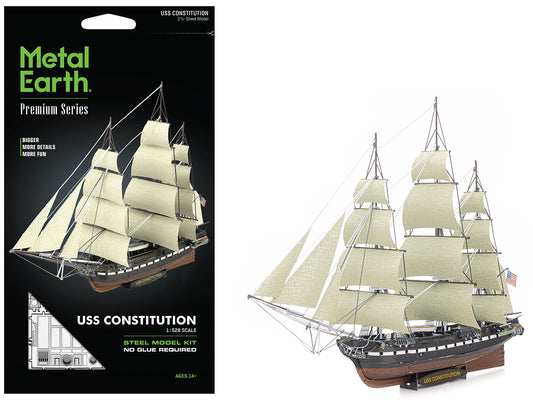 Model Kit USS Constitution Warship (Challenging Difficulty) Steel Model