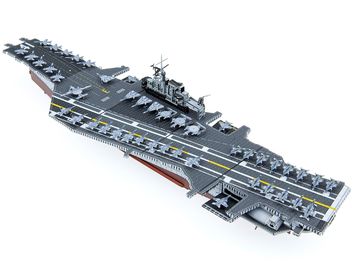 Model Kit USS Midway (CV-41) Aircraft Carrier (Challenging Difficulty) Steel Model