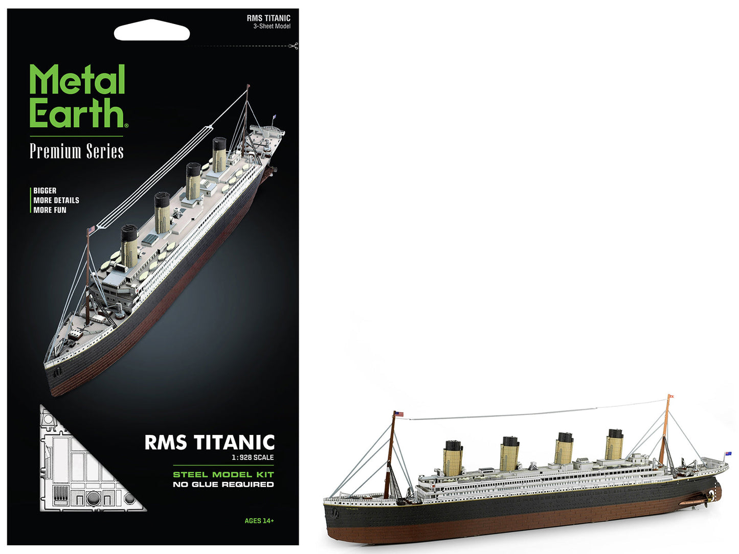 Model Kit RMS Titanic Ship (Moderate Difficulty) Steel Model