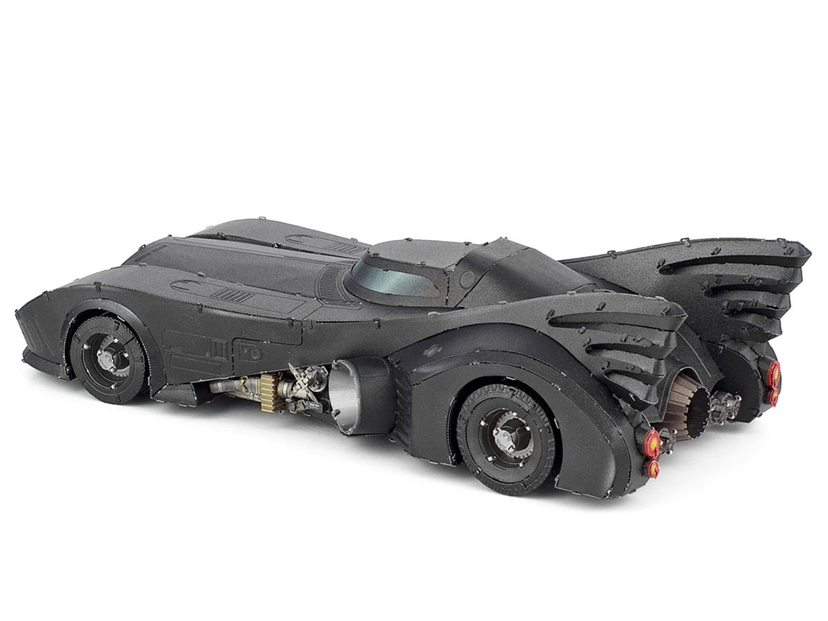 Model Kit 1989 Batmobile Black "Batman" (1989) Movie (Challenging Difficulty) Steel Model