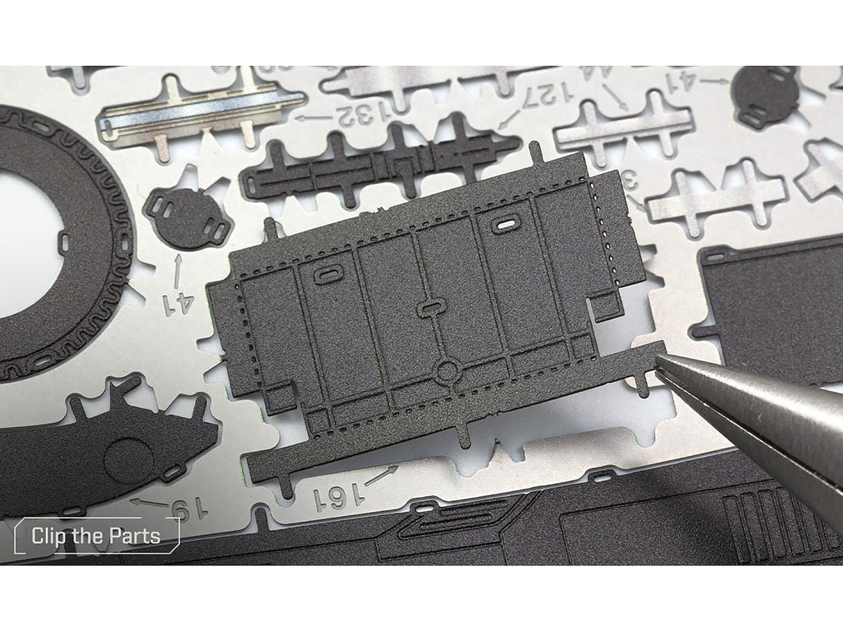Model Kit 1989 Batmobile Black "Batman" (1989) Movie (Challenging Difficulty) Steel Model