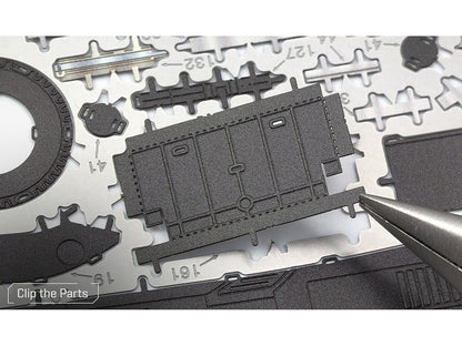 Model Kit 1989 Batmobile Black "Batman" (1989) Movie (Challenging Difficulty) Steel Model