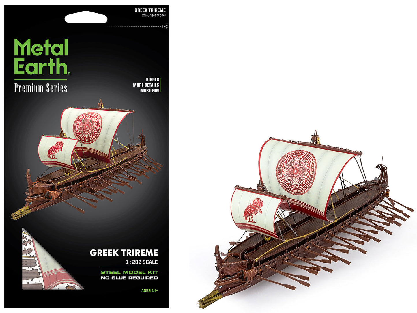 Model Kit Greek Trireme Warship (Expert Difficulty) Steel Model