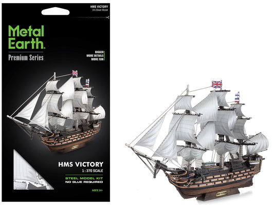 Model Kit HMS Victory British Navy Ship (Challenging Difficulty) Steel Model