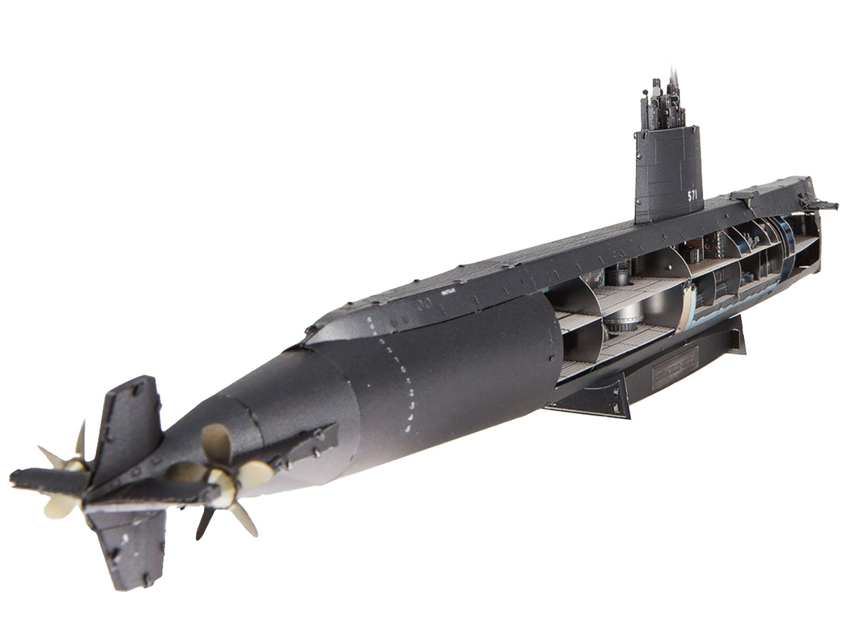Model Kit USS Nautilus (SSN-571) Submarine "United States Navy" (Challenging Difficulty) Steel Model