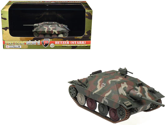 Hetzer (Starr) Tank Destroyer "Kampfgruppe Milowitz Prague" (1945) German Army 1/72 Diecast Model