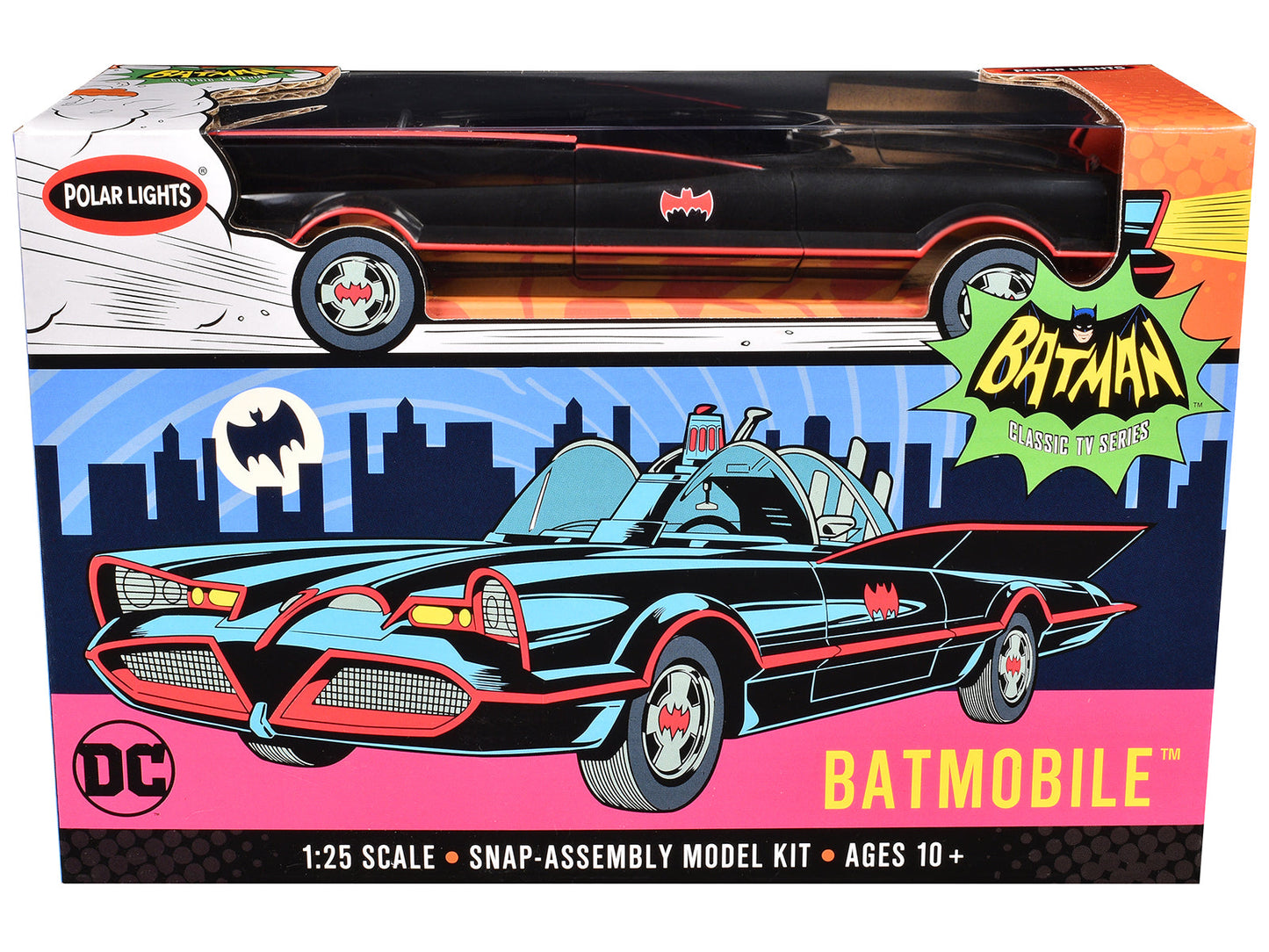 Skill 2 Model Kit Batmobile "Batman" (1966-1968) TV Series 1/25 Scale Model