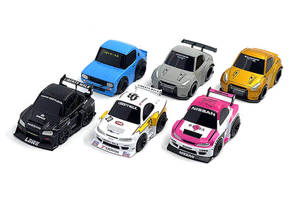 "QubeCarz" Series #1 Set of 6 pieces 1/64 Diecast Model Cars